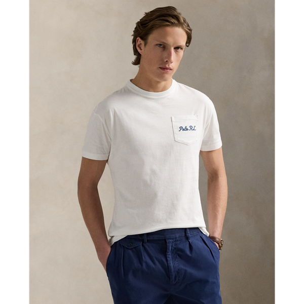White Heritage T-shirt Polo Bear Custom Slim Fit jersey Polo Ralph Lauren 1