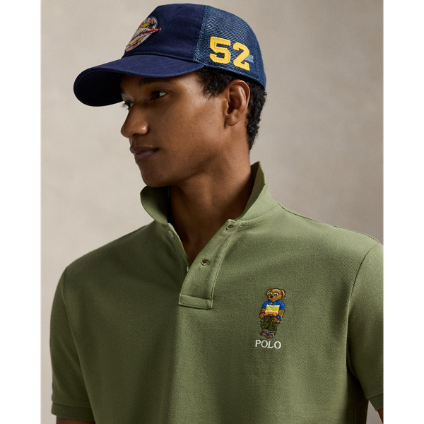 【極美品】ポロラルフローレン　ポロベアポロシャツ　M　カスタムスリム　ラグビー カスタム スリム Polo ベア メッシュ ポロシャツ | ラルフ