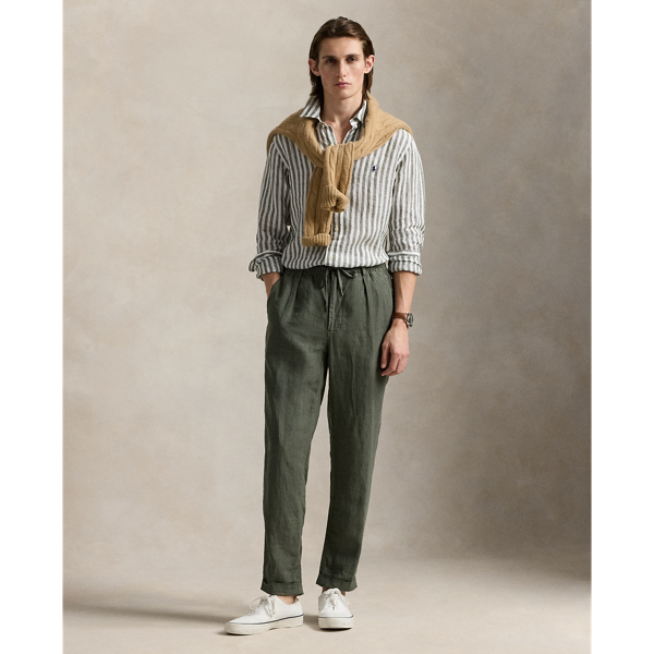 Tシャツ・カットソー Ralph Lauren Custom-Fit Striped Linen Shirt (710969636 002) Custom Fit Striped Linen Shirt for Men | Ralph Lauren® QA