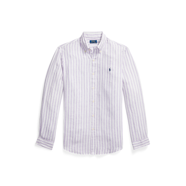 Custom Fit Striped Linen Shirt