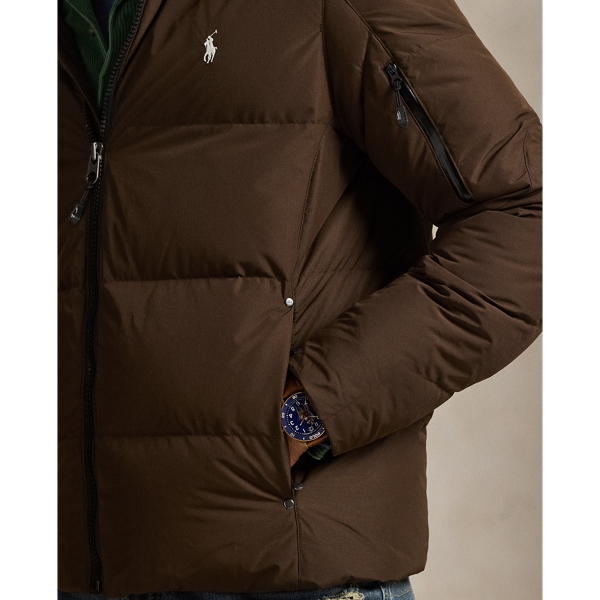 Nutmeg Brown Hooded Down Jacket Polo Ralph Lauren 6