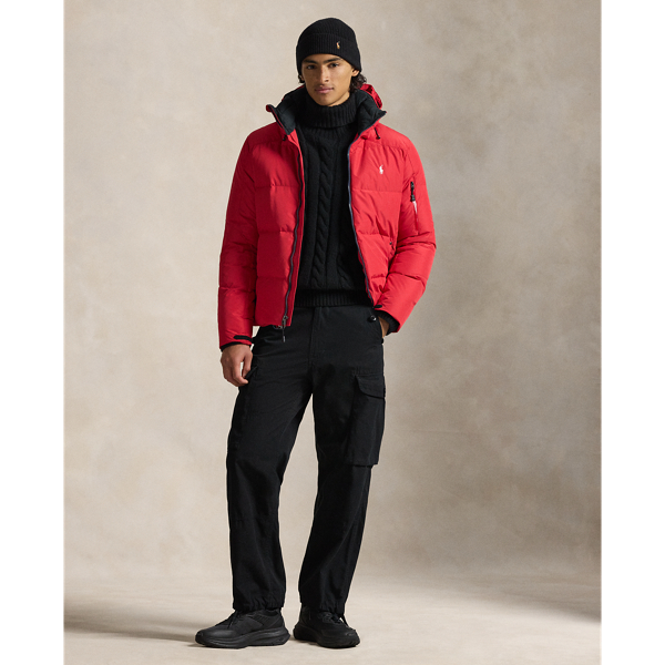 Red Hooded Down Jacket Polo Ralph Lauren 4