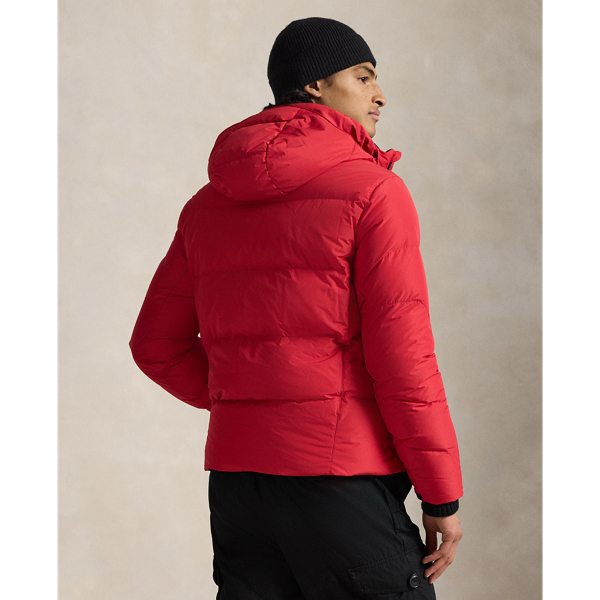 Red Hooded Down Jacket Polo Ralph Lauren 5