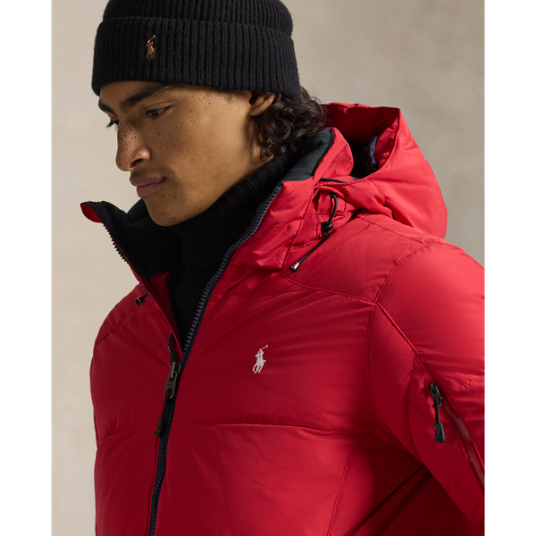 Red Hooded Down Jacket Polo Ralph Lauren 6