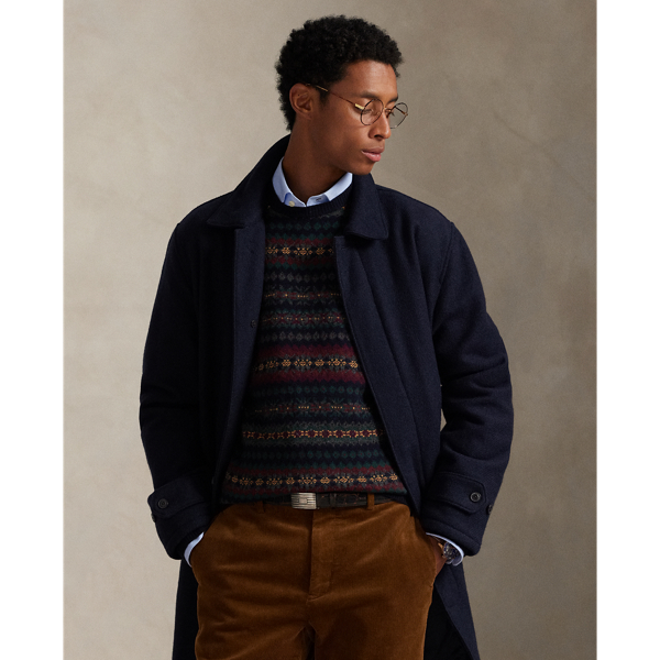 ジャケット・アウター RALPH LAUREN grunge mods coat brown S The Langdon Wool Walking Coat