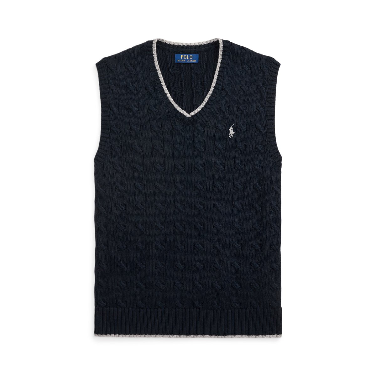 【POLO RALPH LAUREN】◆UNISEX◆CABLE KNIT VEST◆【正規品】 Cable-Knit Cotton Sweater Vest