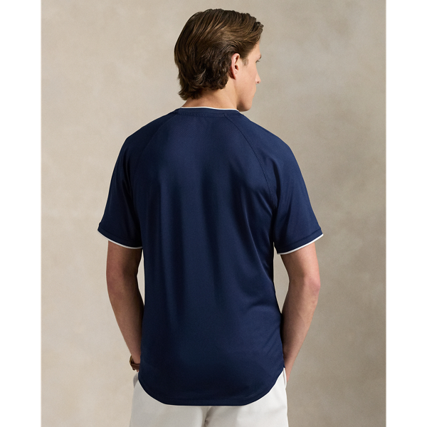 Custom-Slim-Fit Piqué-T-Shirt Wimbledon Polo Ralph Lauren in Edles Navy 5