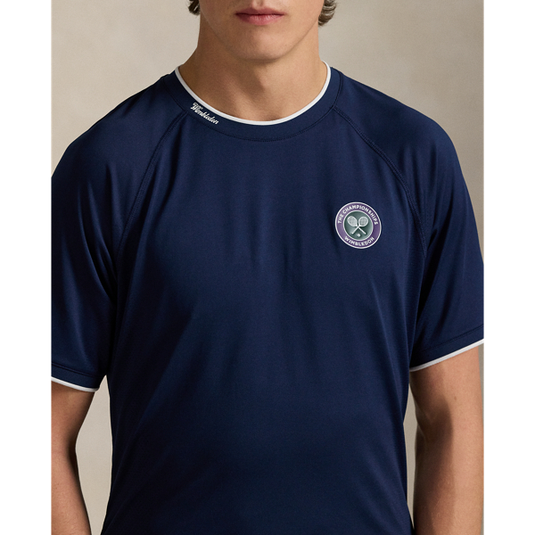 Custom-Slim-Fit Piqué-T-Shirt Wimbledon Polo Ralph Lauren in Edles Navy 6