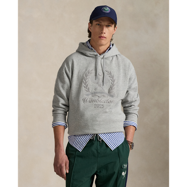 Wimbledon 注目コラボ★【Polo Ralph Lauren】ロゴ パーカー Wimbledon Logo Fleece Hoodie for Men | Ralph Lauren® SA