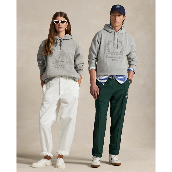 Wimbledon 注目コラボ★【Polo Ralph Lauren】ロゴ パーカー Wimbledon Logo Fleece Hoodie for Men | Ralph Lauren® SA