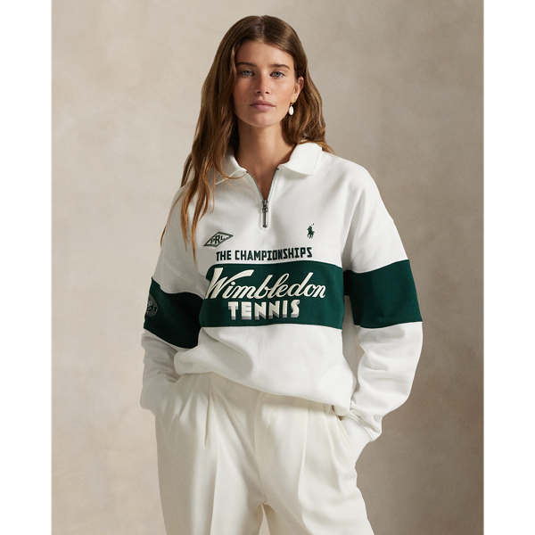 Wimbledon Relaxed Fit Fleece Sweatshirt