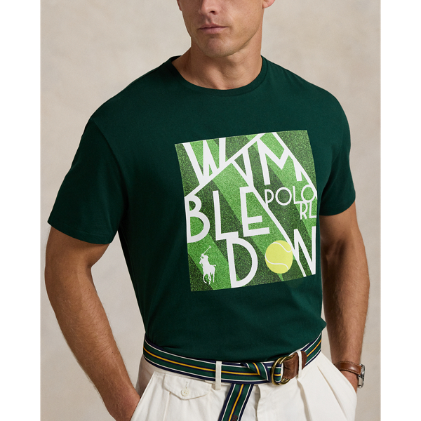 【Polo Ralph Lauren】★Tシャツ★ Unisex Wimbledon T-Shirt Wimbledon Classic Fit Logo T-Shirt for Men | Ralph Lauren® PK