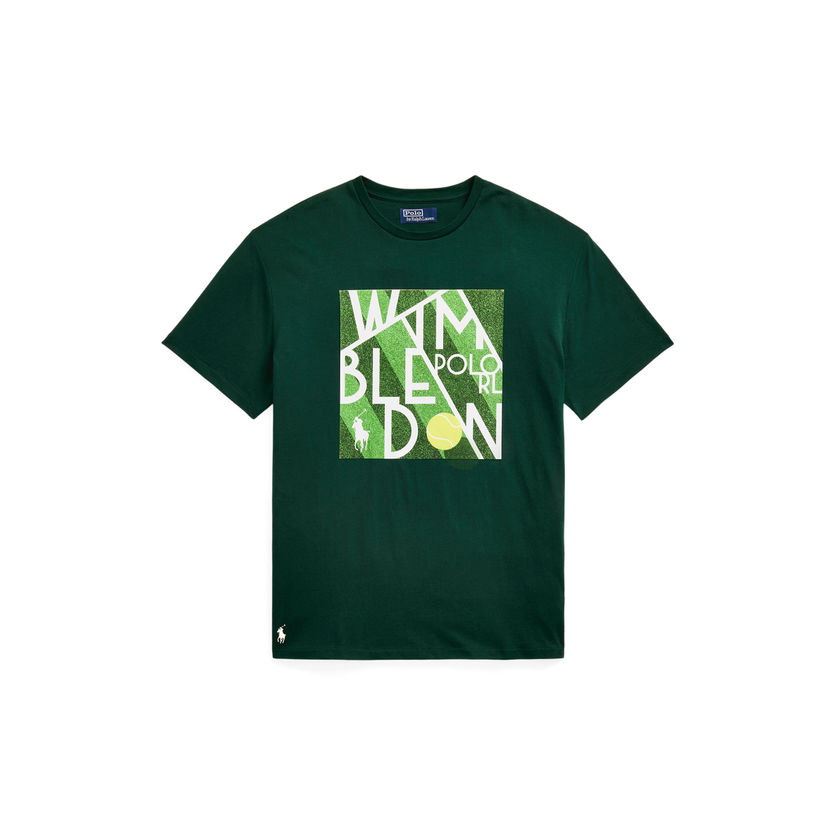 注目コラボ★【Polo Ralph Lauren】Wimbledon ロゴ Tシャツ Polo Ralph Lauren Wimbledon Tシャツ | ブルー | FARFETCH JP