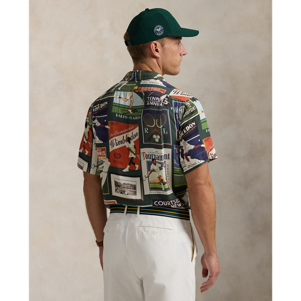 POLO RALPH LAUREN × WIMBLEDONポスタープリントキャンプシャツ ウィンブルドン ポスタープリント キャンプ シャツ | ラルフ