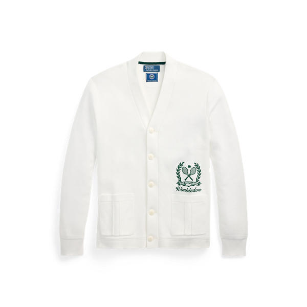 Wimbledon Cotton Polo-Collar Sweater