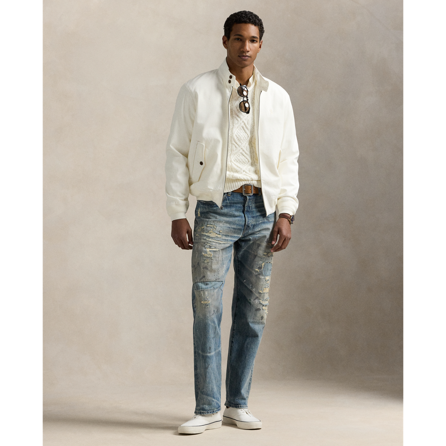 Мужская куртка Ralph Lauren The Bedford Chino, цвет: Белый — фото 1
