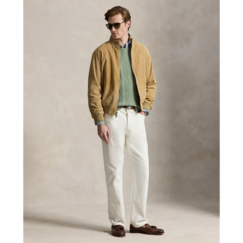 Мужская куртка Ralph Lauren The Charleton Suede, цвет: Рыжевато-коричневый замшевый