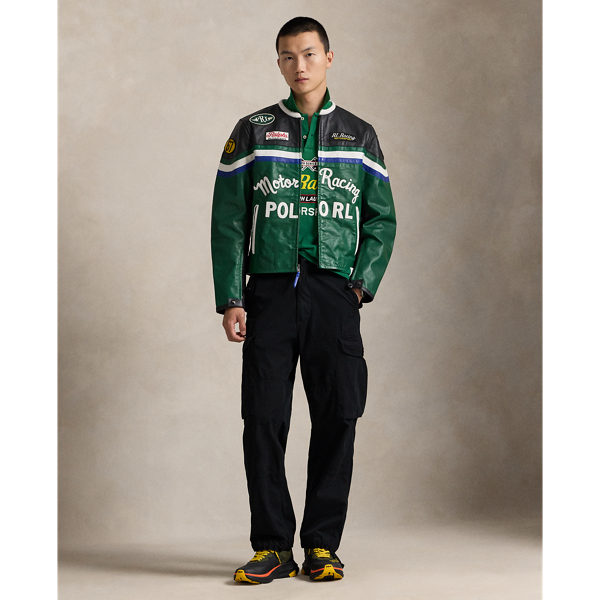 POLO RALPH LAUREN ☆ green レザー カフェレーサー ジャケット レザー カフェ レーサー ジャケット | ラルフ ローレン公式
