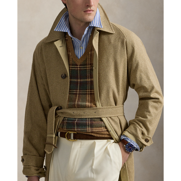 Plaid Wool-Cotton Sleeveless Jumper