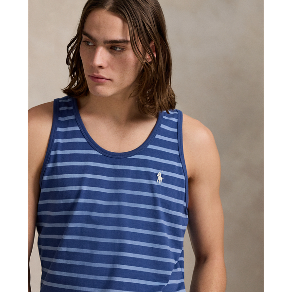Classic Fit Striped Jersey Tank
