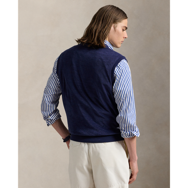Embroidered Terry Waistcoat