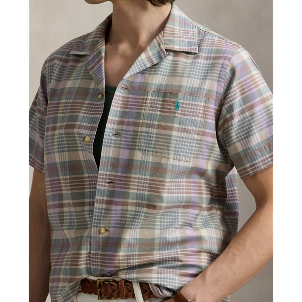 シャツ RALPH LAUREN Classic Fit Plaid Oxford Camp Shirt Classic Fit Plaid Oxford Camp Shirt