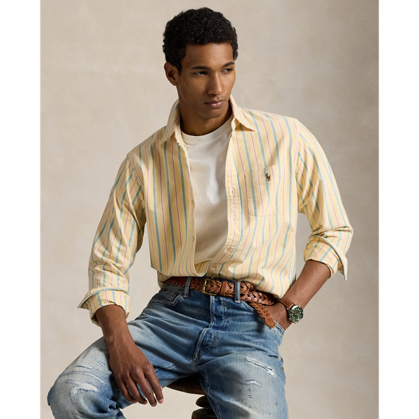 Polo Ralph Lauren イエロー プルオーバー POLO RALPH LAUREN ポロ・ラルフローレン ロゴ 長袖 ポロシャツ