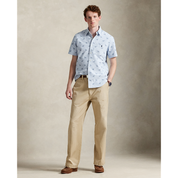 ラルフローレン プリントシャツ POLO RALPH LAUREN シャツ クラシック フィット モンステラ