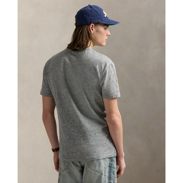 Vintage Salt and Pepper Classic Fit Weathered Pocket T-Shirt Polo Ralph Lauren 5