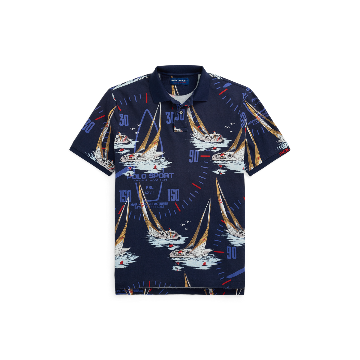 Ralph Lauren Collection semi-sheer Silk Polo Shirt | Blue