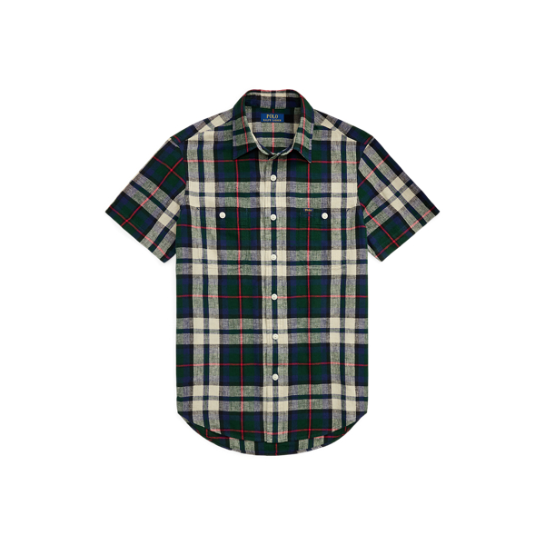シャツ RALPH LAUREN Classic Fit Plaid Oxford Camp Shirt Classic Fit Plaid Oxford Camp Shirt