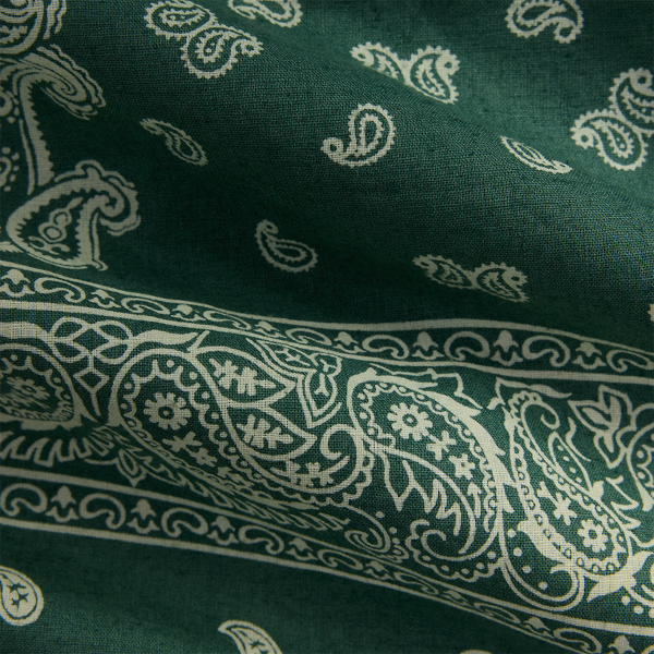 Classic Fit Bandanna-Print Camp Shirt
