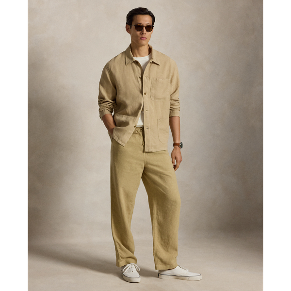 Veste utilitaire en lin Polo Ralph Lauren en Coastal Beige 3
