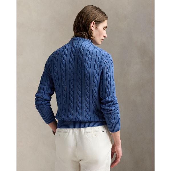 Baumwollpullover mit Zopfmuster Polo Ralph Lauren in Navy 5