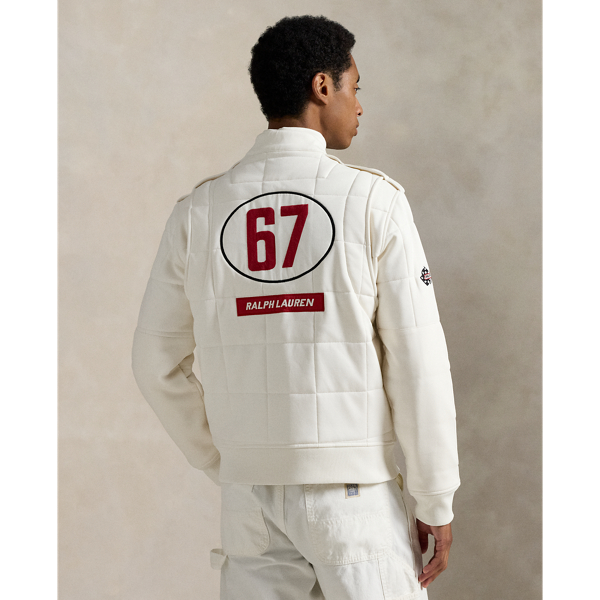 Stretch Double-Knit Track Jacket