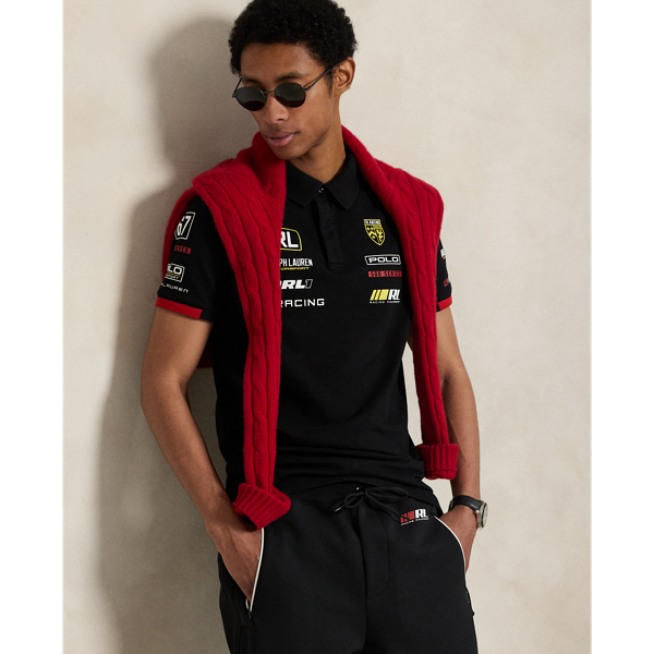 Polo Black Custom Slim Fit Stretch Mesh Polo Shirt Polo Ralph Lauren 7