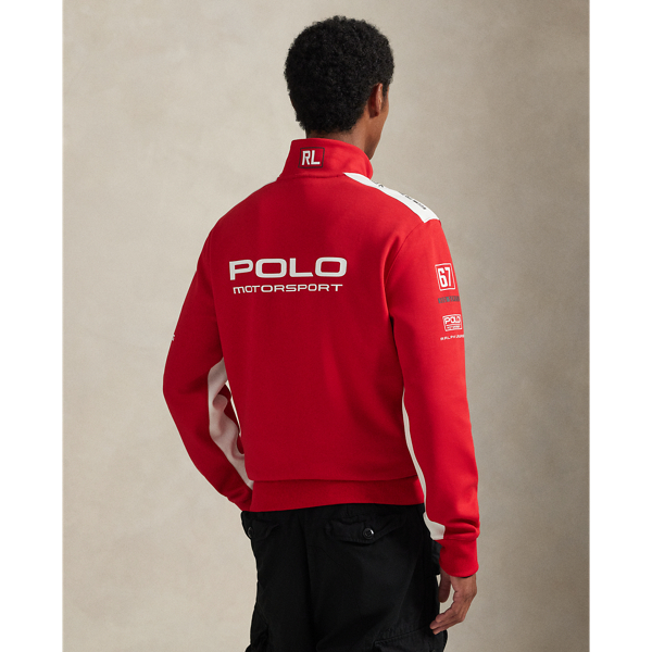Stretch Double-Knit Graphic Track Jacket