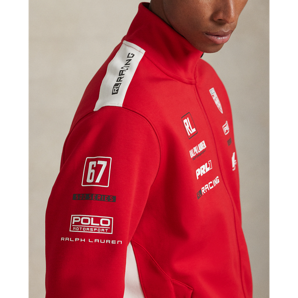 Stretch Double-Knit Graphic Track Jacket