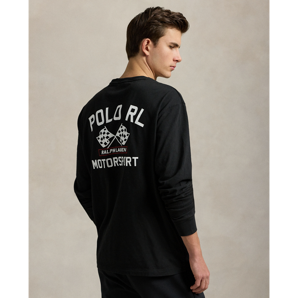 【POLO RALPH LAUREN】スラブジャージーTシャツ（ロゴ入り） クラシック Polo ベア スラブ ジャージー Tシャツ（Tシャツ