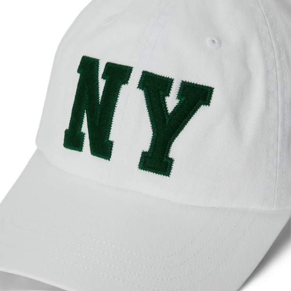 Paper White NY Patch Twill Ball Cap Polo Ralph Lauren 3