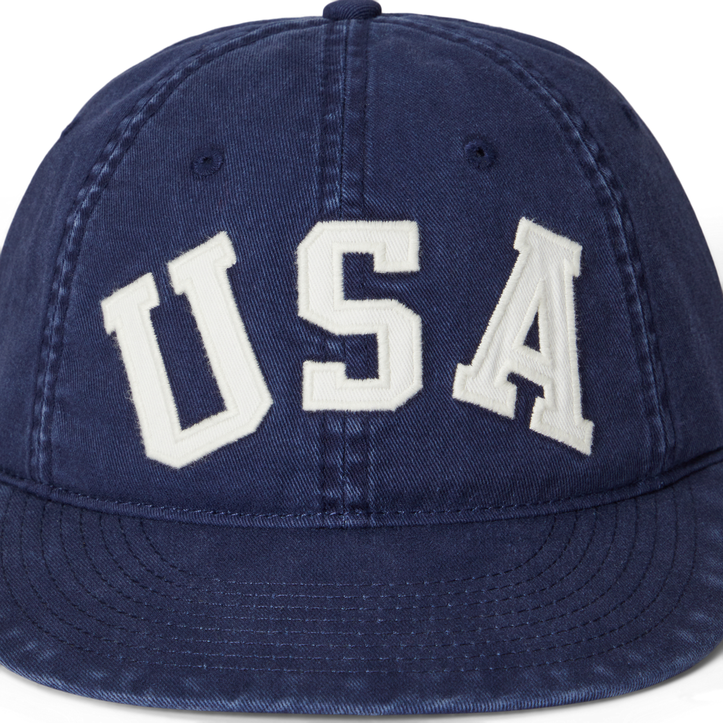 Мужская кепка Ralph Lauren Appliquéd Twill Ball, цвет: Тёмно-синий — фото 2