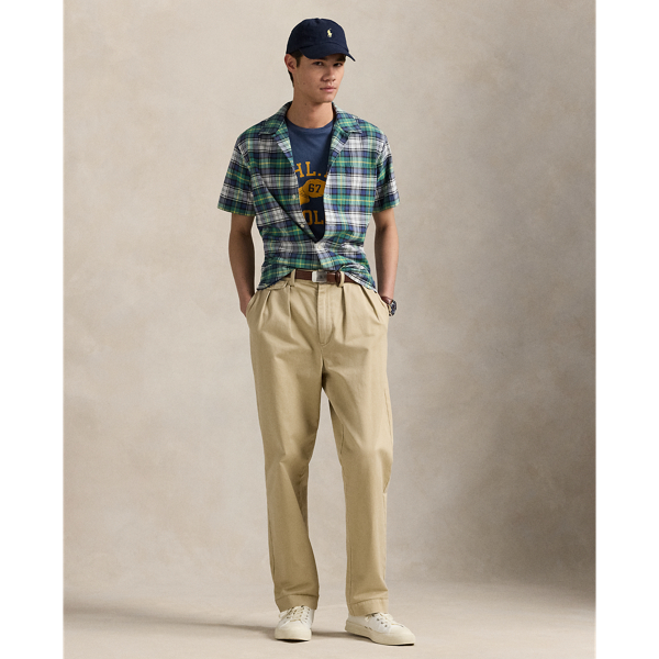 Classic Fit Madras Camp Shirt