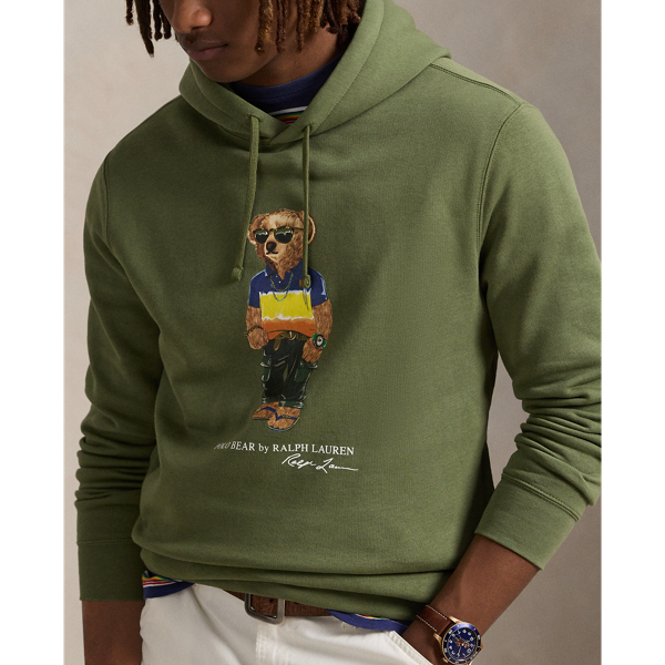Fleece-Pullover mit Polo Bear Polo Ralph Lauren in Baumgr&uuml;n 6