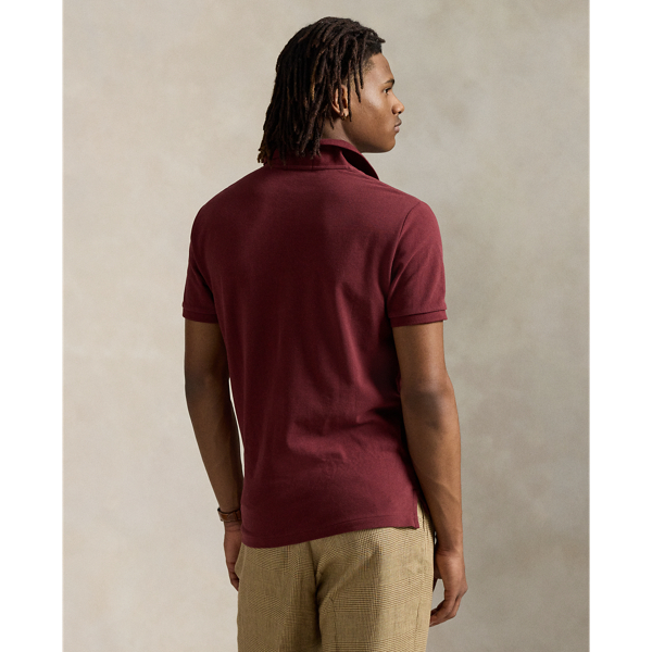 Custom Slim Fit Bear Mesh Polo Shirt