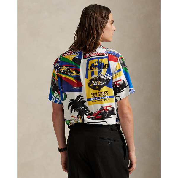 最旬★【POLO RALPH LAUREN】レーシングプリント キャンプシャツ Classic Fit Racing-Print Camp Shirt