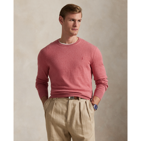 Strawberry Gelato Cotton-Cashmere Crewneck Jumper Polo Ralph Lauren 7