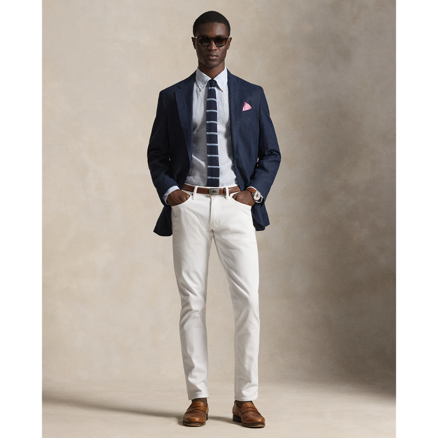 Мужские джинсы Polo Ralph Lauren Sullivan Slim Garment-Dyed Stretch, цвет: Hillstone Ceramic — фото 5