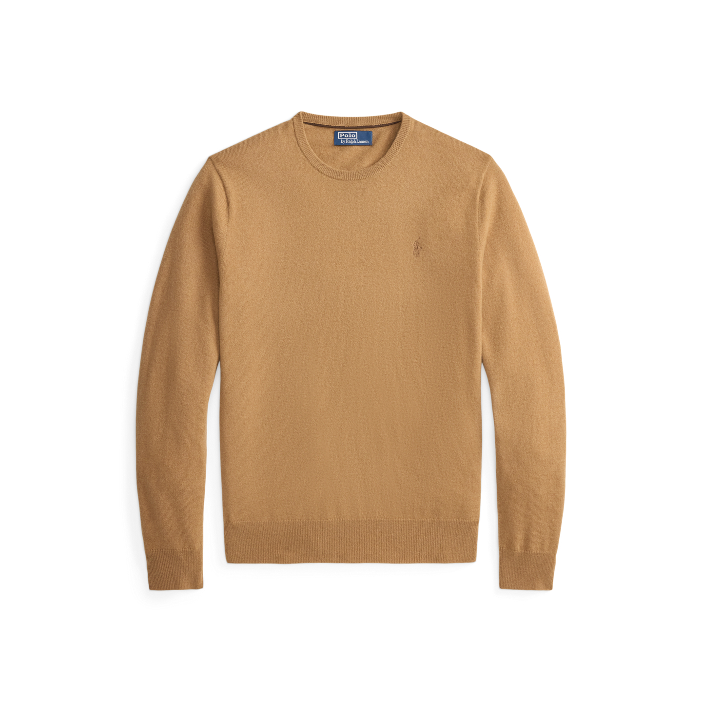 Мужской свитер Ralph Lauren Wool Crewneck, цвет: Рыжевато-коричневый меланжевый — фото 5