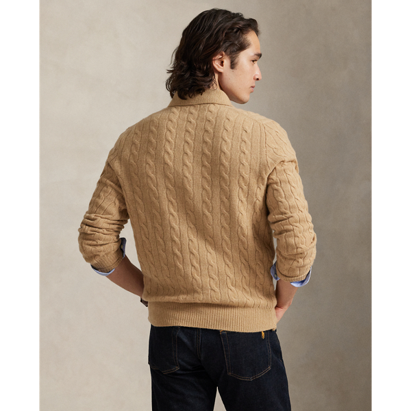 Cable-Knit Wool-Cashmere Sweater