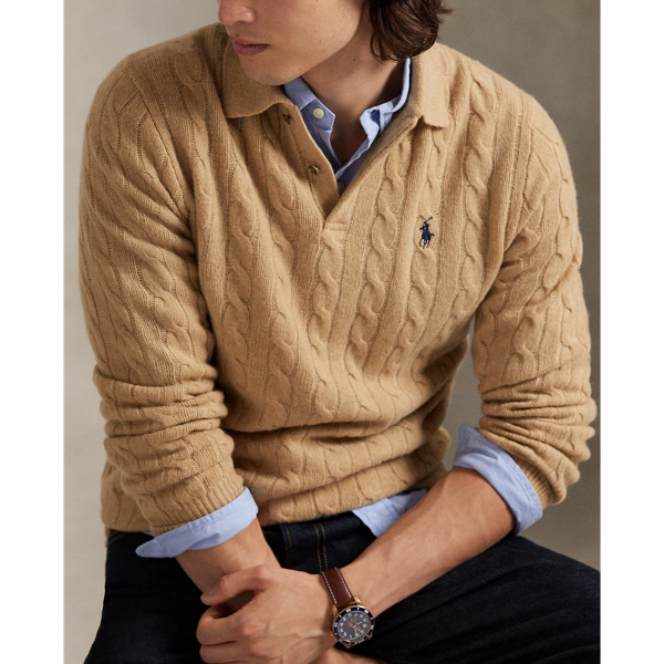 Cable-Knit Wool-Cashmere Sweater